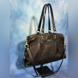 Coach Black Ashley Carryall Purse